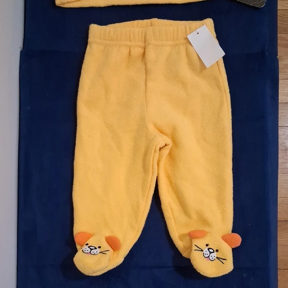 Kids Yellow Lion Hooded Costume Set - Picture 3 of 4